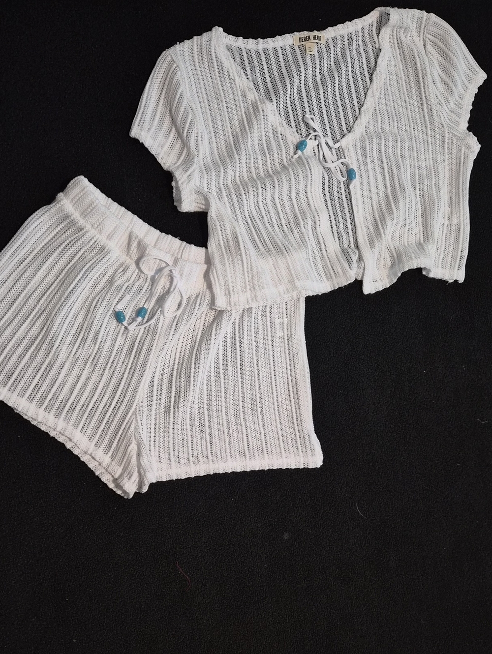 White Swim Cover Lounge Set